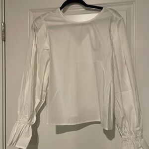 H&M puff sleeve White Blouse